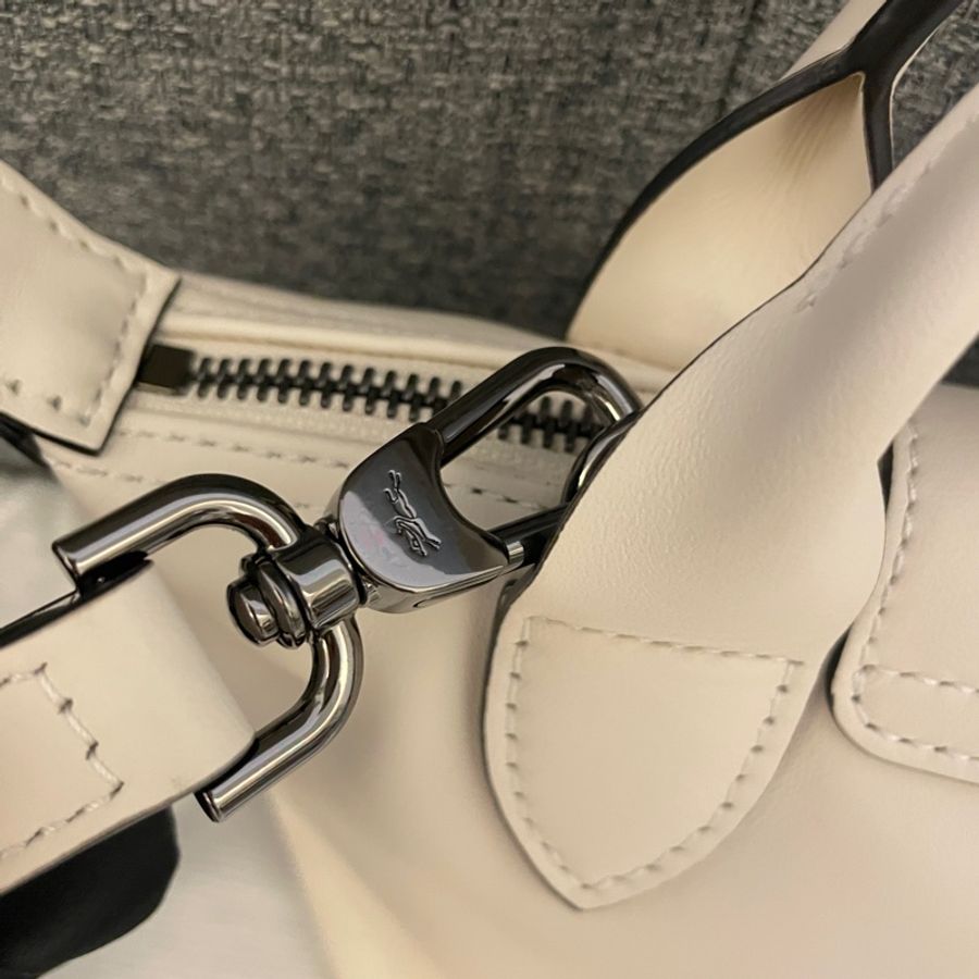 LONGCHAMP Le Pliage Xtra XS 奶白色 牛皮 手提包 肩背包-12