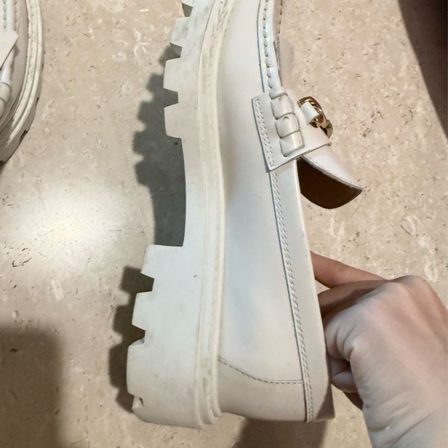 Tod’s loafer 白色流蘇增高樂福鞋38.5-24