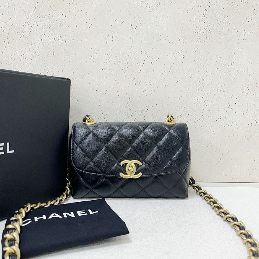 Chanel 23P 荔枝牛皮單肩斜挎包-6