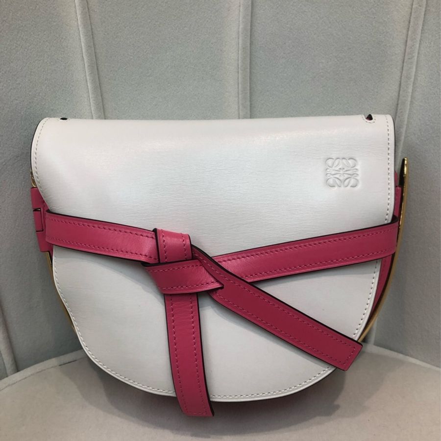LOEWE GATE 粉拼白 XA924-0