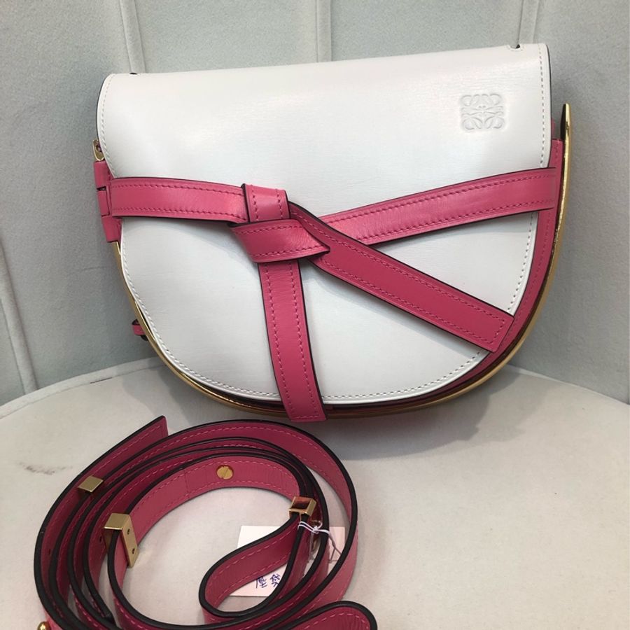 LOEWE GATE 粉拼白 XA924-7