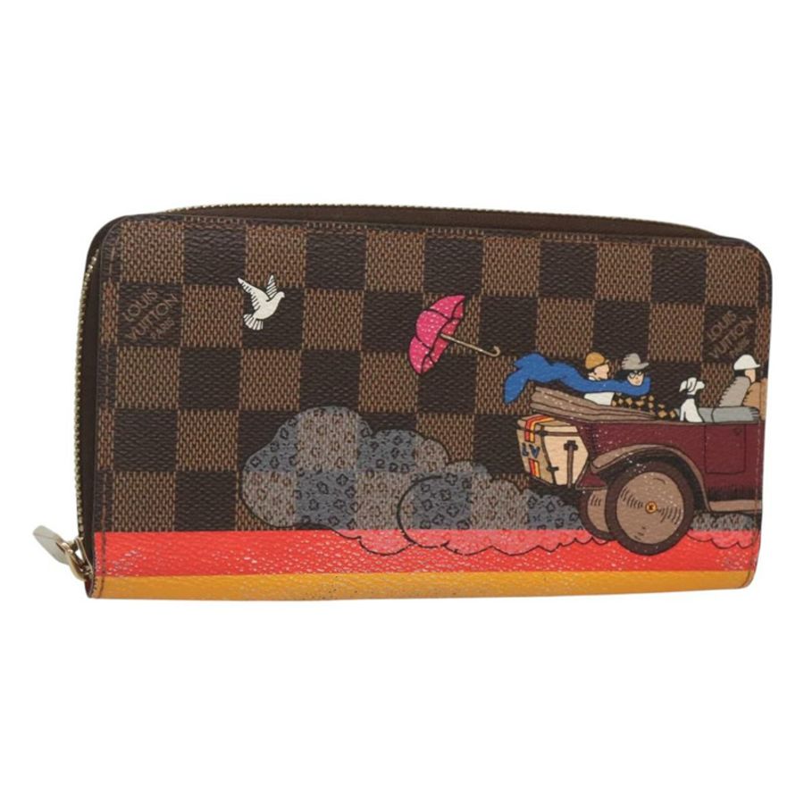 【日本直送】路易威登 Damier Evasion Zippy 長版皮夾 N61240 LV Auth 125449-0