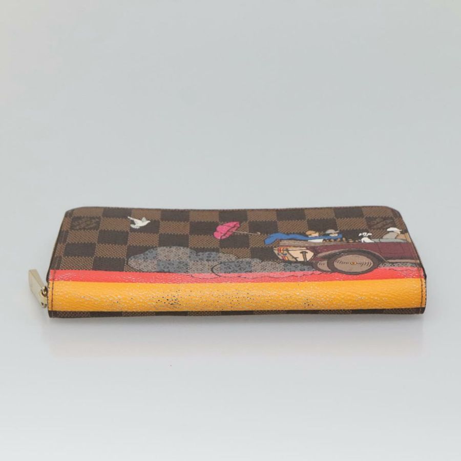 【日本直送】路易威登 Damier Evasion Zippy 長版皮夾 N61240 LV Auth 125449-5