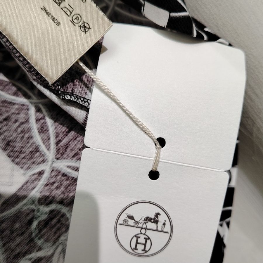 Hermès 愛馬仕 黑白花紋 T恤 34碼-3