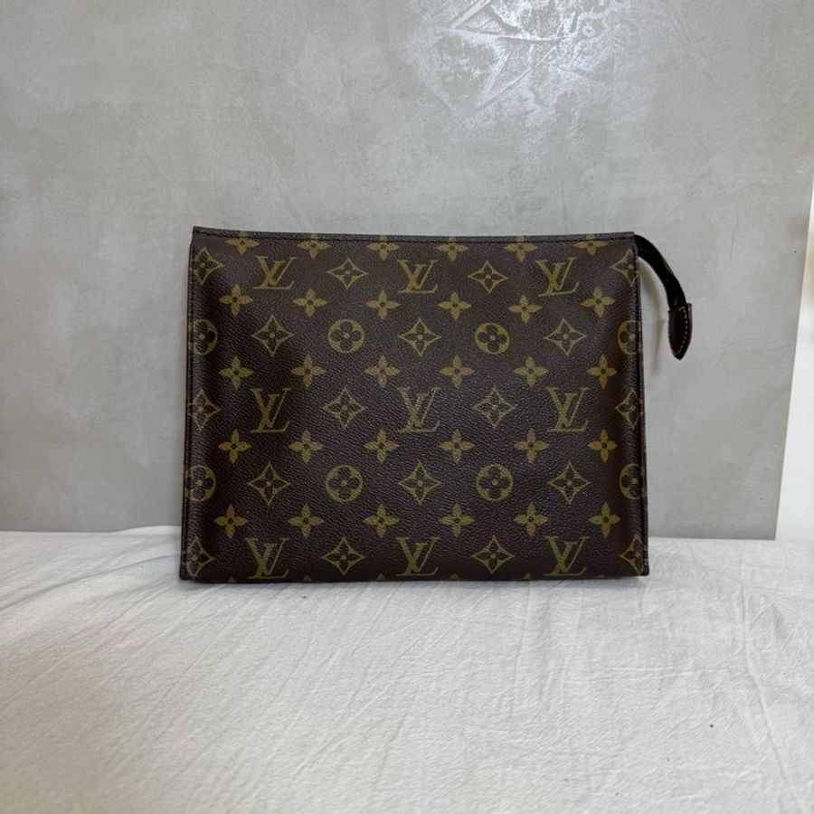 LV 白皮 老花洗漱包-6