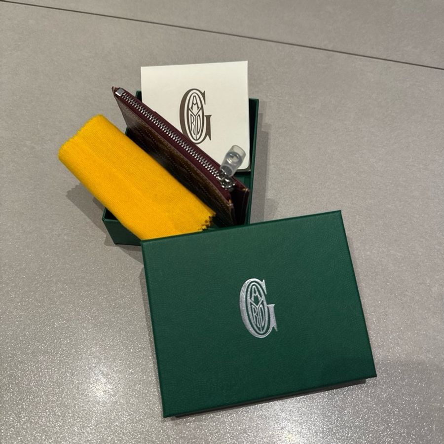 Goyard Bourbon Zipped Card Holder勃艮第紅零錢卡夾-3