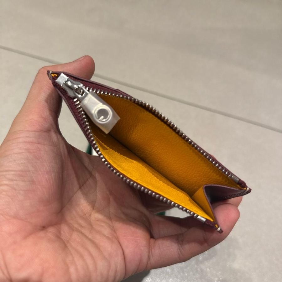 Goyard Bourbon Zipped Card Holder勃艮第紅零錢卡夾-10