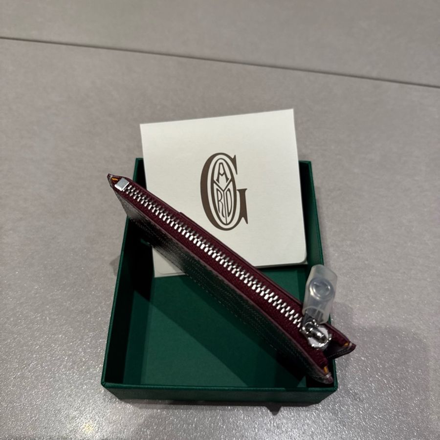 Goyard Bourbon Zipped Card Holder勃艮第紅零錢卡夾-11
