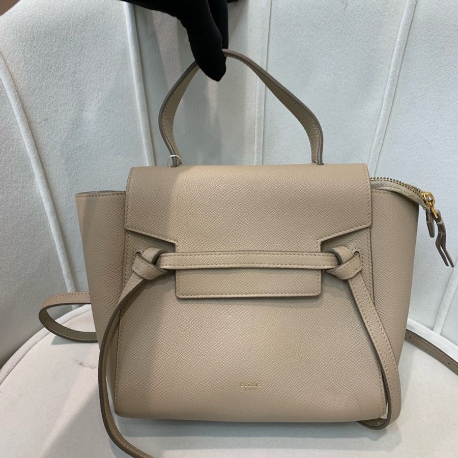 Celine 賽琳 灰色 細號 鯰魚包Belt bag (XA873)-10
