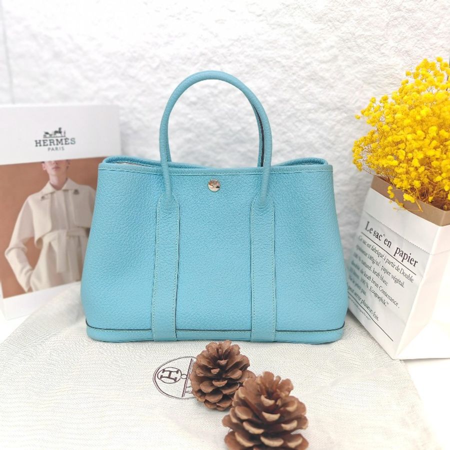 Hermès 愛馬仕 Garden30 天青藍7G T刻-0