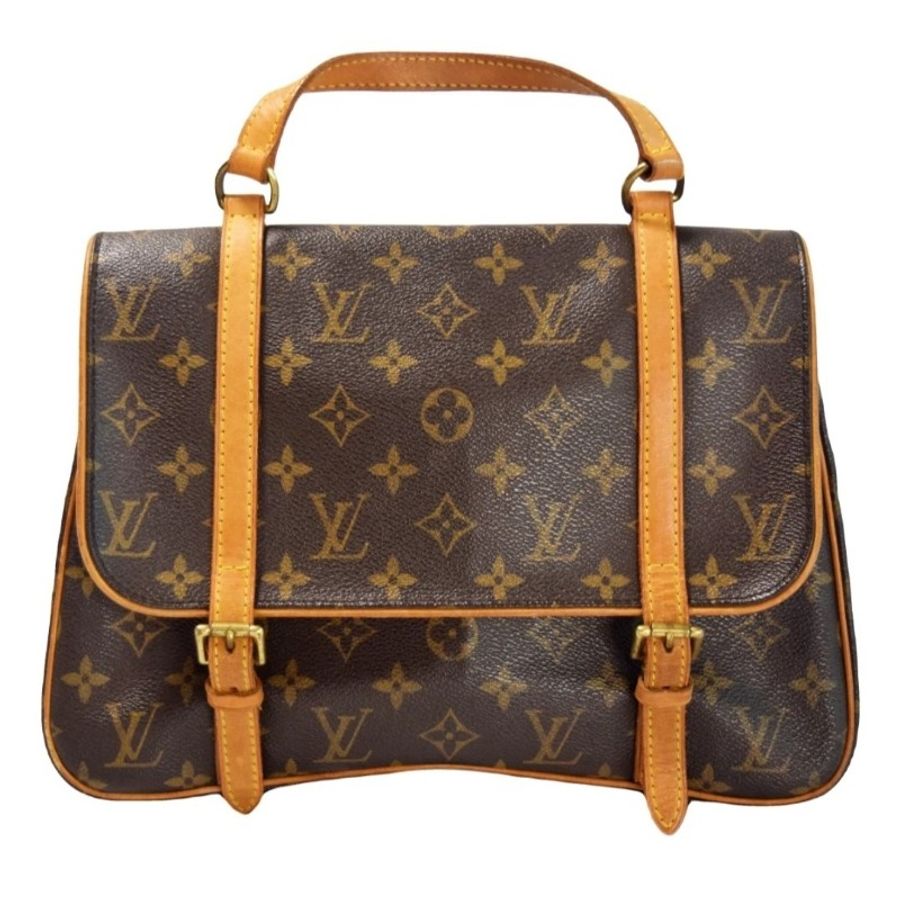 狀況良好 Louis Vuitton LV 手提 老花包 小巧可愛-10