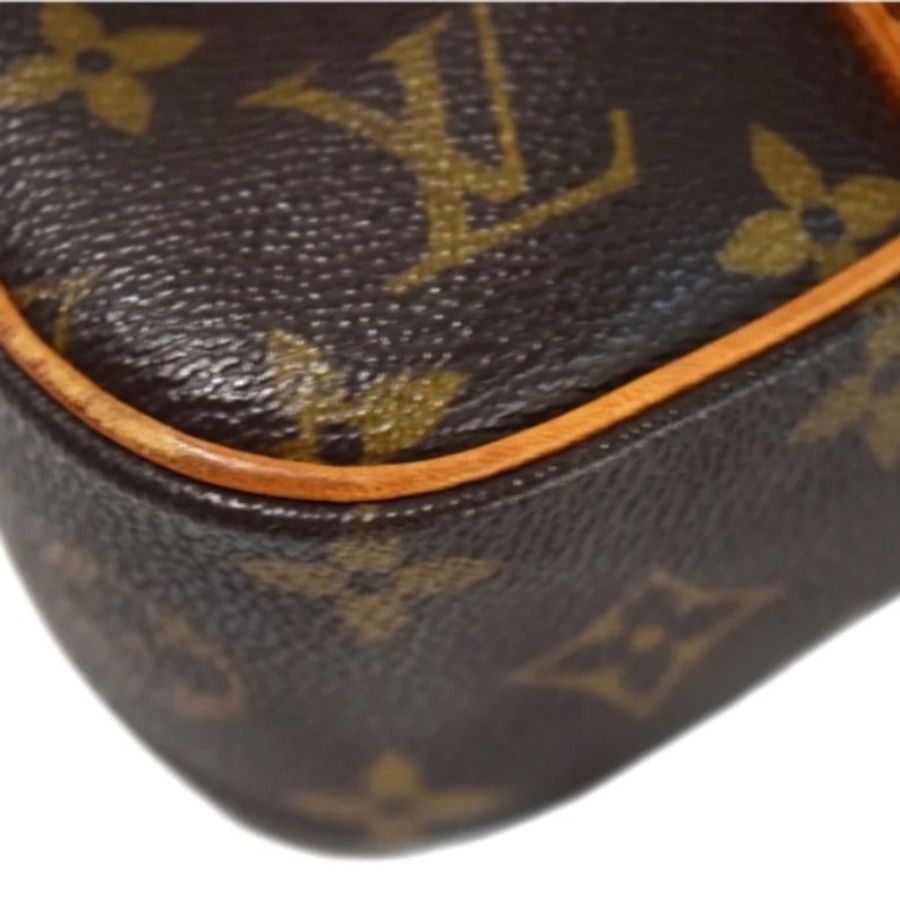 狀況良好 Louis Vuitton LV 手提 老花包 小巧可愛-15