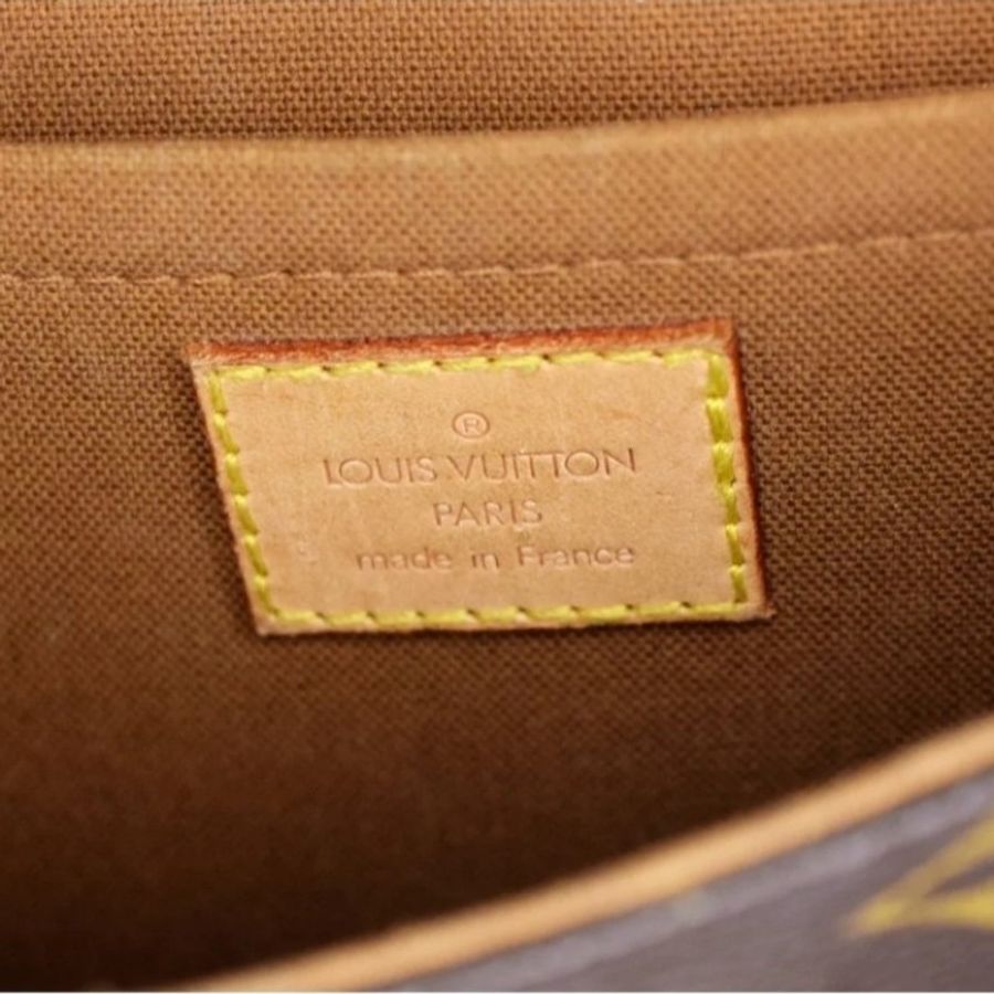狀況良好 Louis Vuitton LV 手提 老花包 小巧可愛-17