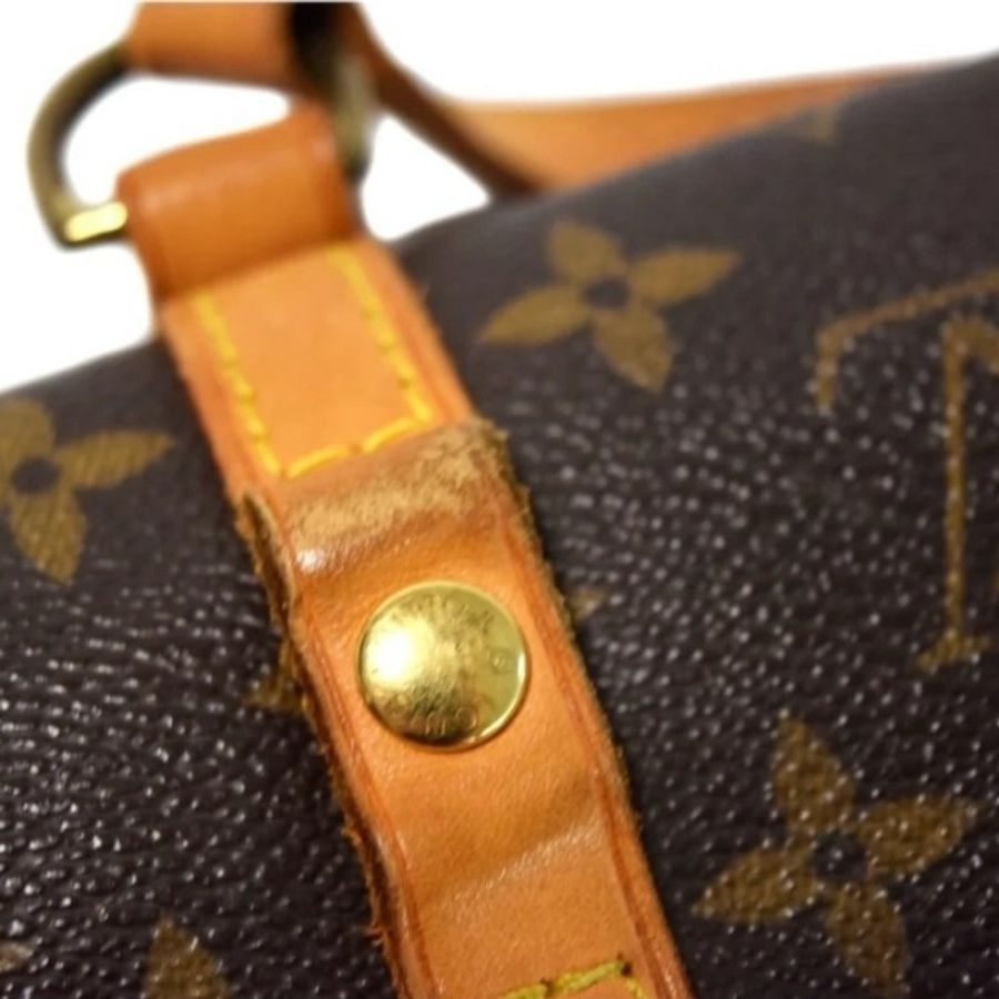 狀況良好 Louis Vuitton LV 手提 老花包 小巧可愛-25