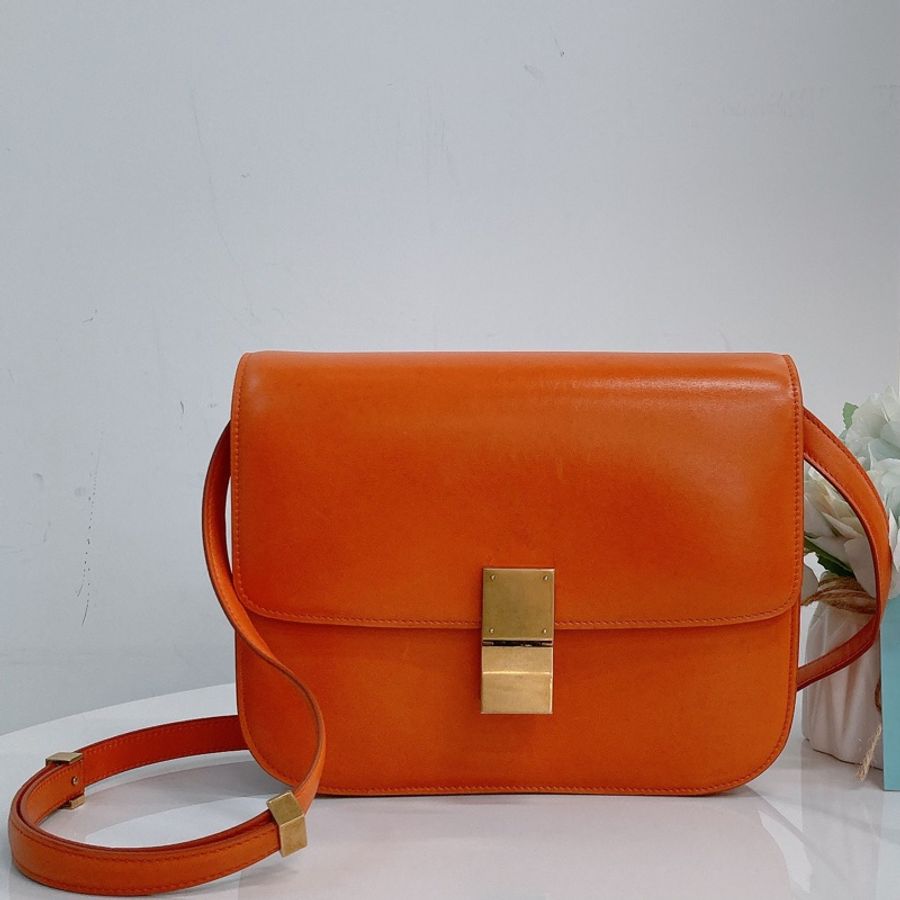 Celine box medium 橙色-0