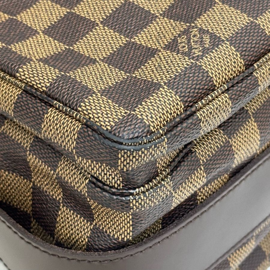 Louis Vuitton 棋盤上扣斜背包-14