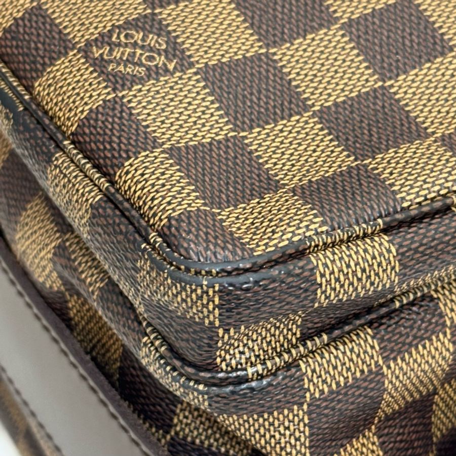 Louis Vuitton 棋盤上扣斜背包-15