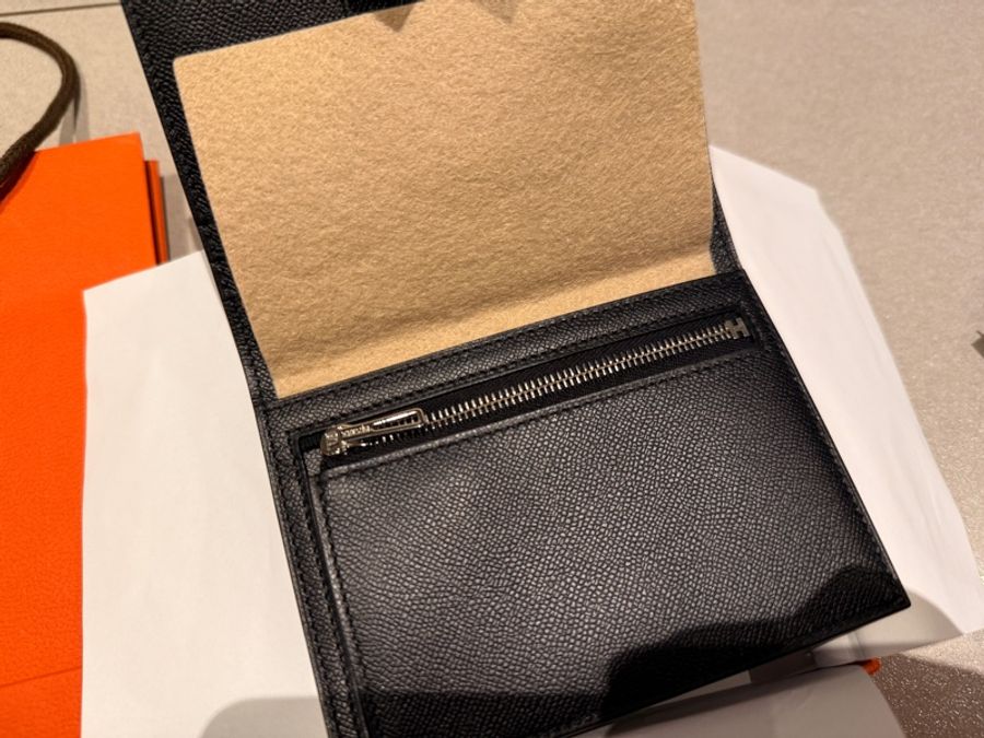 Hermès Bearn Compact Wallet So black 純黑款-8