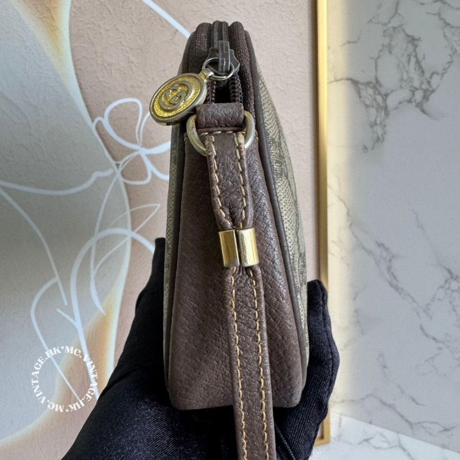 GUCCI Vintage GG Shoulder Bag 中古 老花 肩背包-9