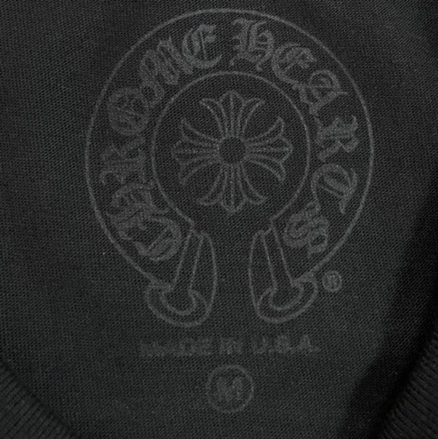 Chrome Hearts克羅心黑色大馬蹄十字花短袖T恤 全新 Size:XS/S/M/XL-4