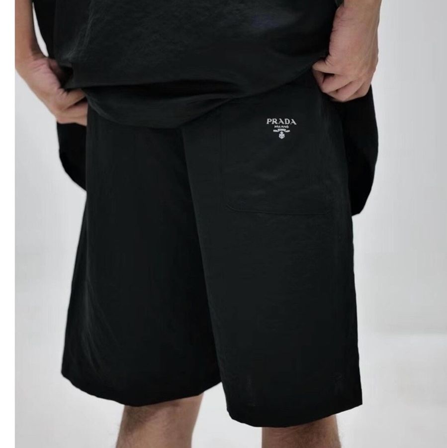 促銷品 PRADA 短褲 男士 黑色-7