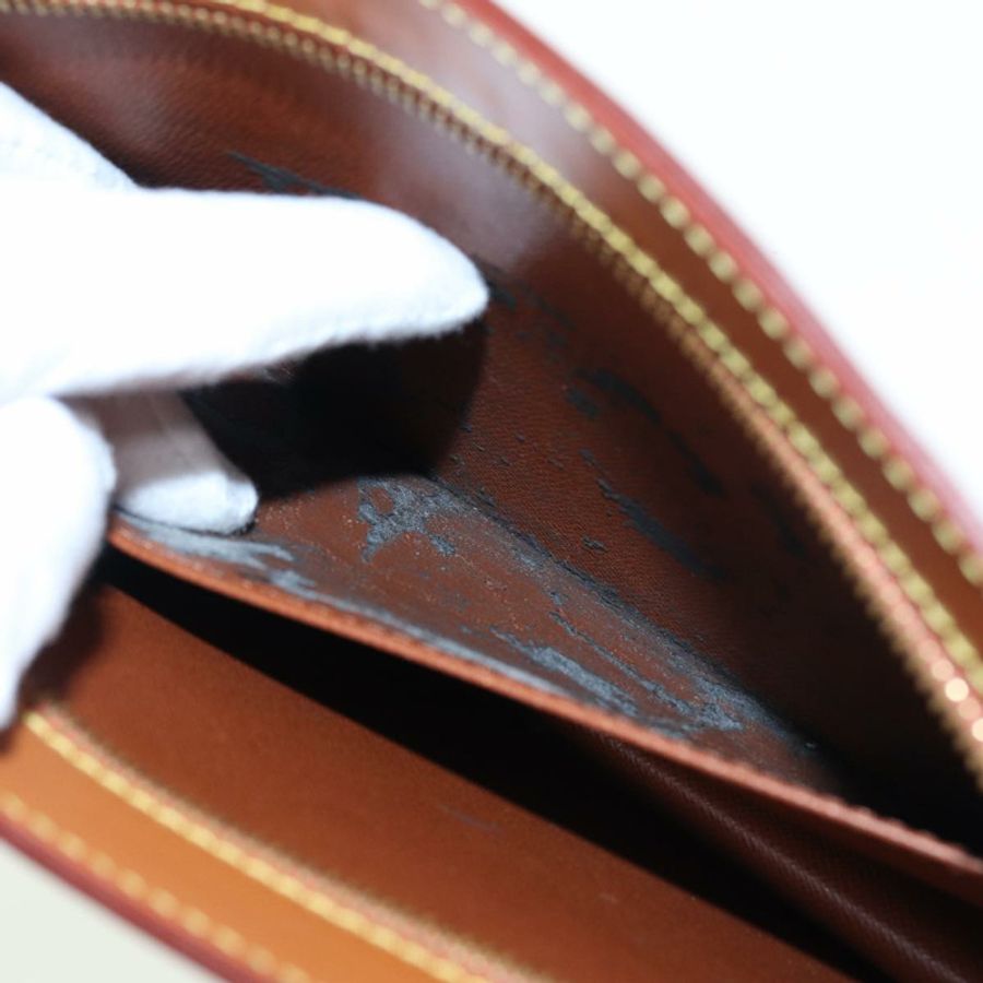 【日本直送】路易威登 Epi Pochette Homme 手拿包 棕色 Zipang 金色 M52528 正品 83787-20