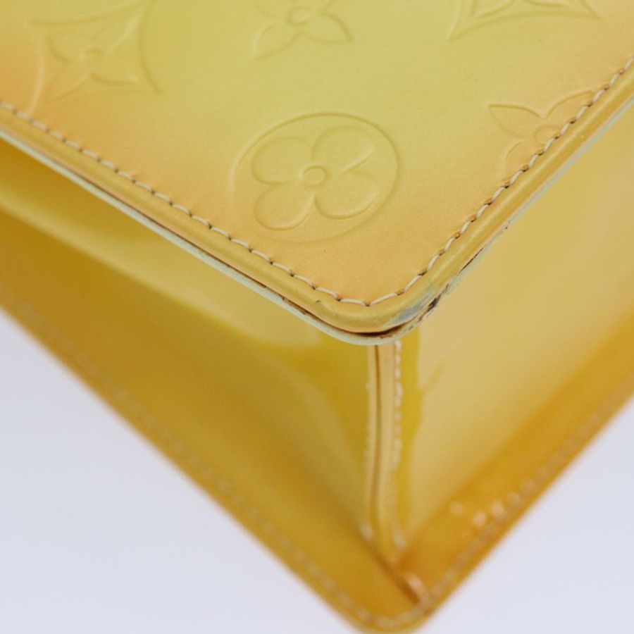【日本直送】路易威登 Monogram Vernis Spring Street 手袋 亮黃色 M91068 正品 86715-15