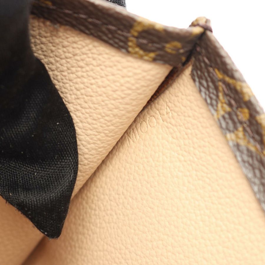 LOUIS VUITTON Sac Plat 手提包 M51140 Monogram 帆布皮革棕色二手女款-4
