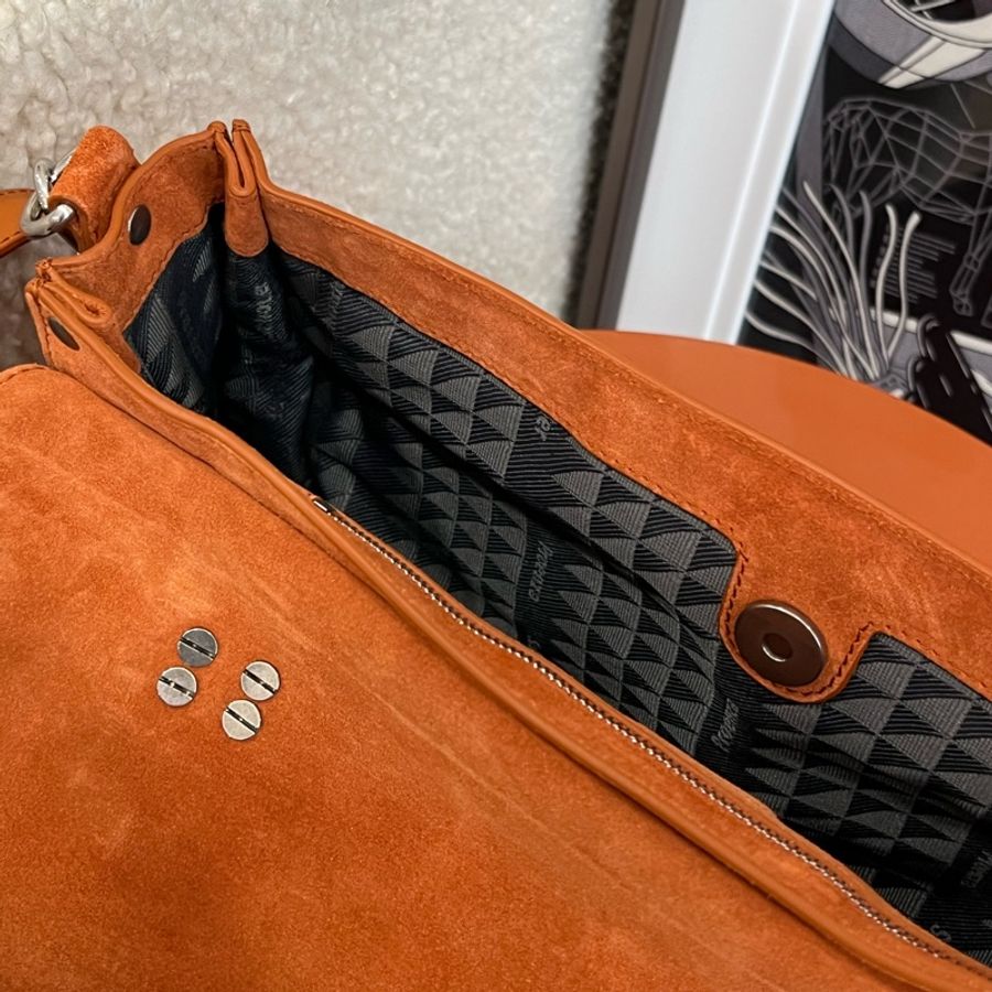 Proenza Schouler PS1 橘棕色 麂皮-7