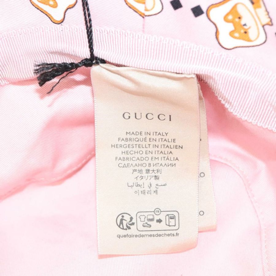 【日本直送】GUCCI 粉紅帆布帽 S 碼 727563 正品 118856M-13
