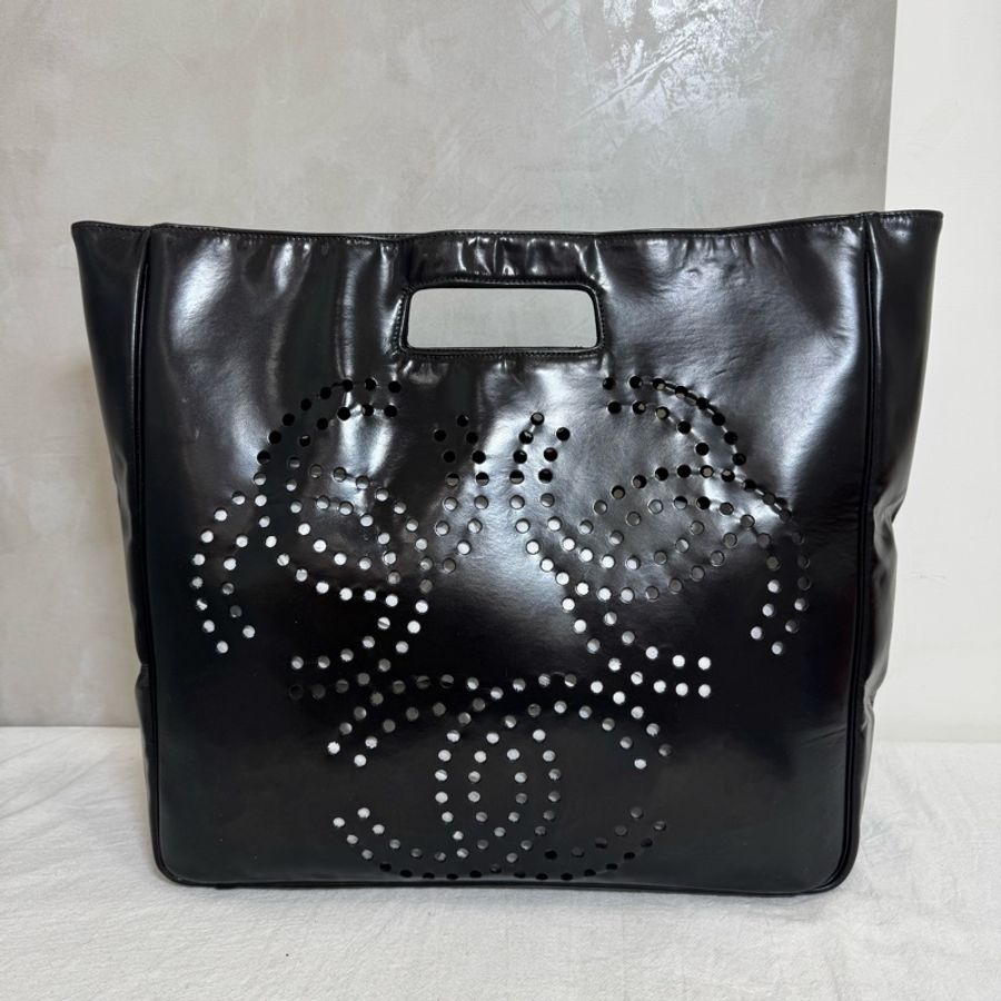 (出清特價)CHANEL 後空雙C托特手提包-7