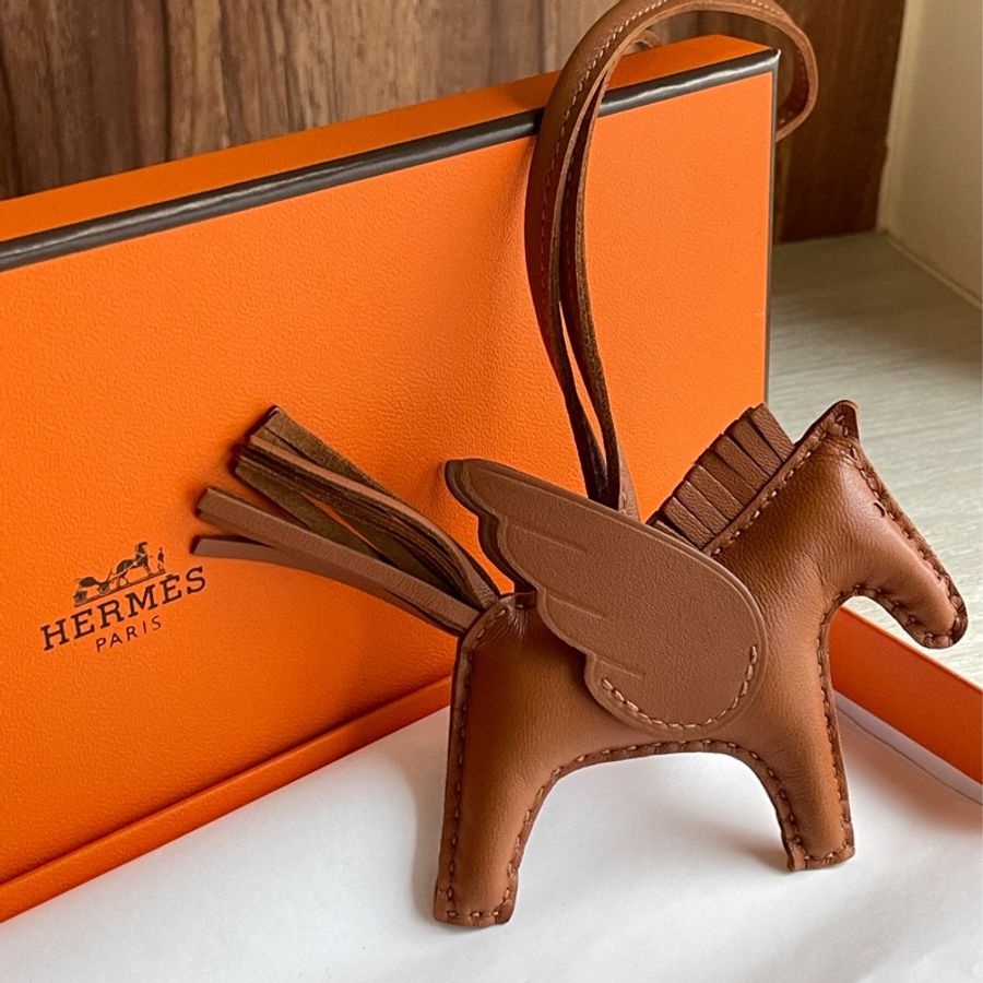 Hermes 愛馬仕 Rodeo PM 金棕小飛馬🐎全新全配-2