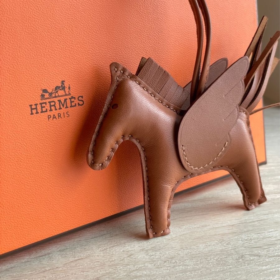 Hermes 愛馬仕 Rodeo PM 金棕小飛馬🐎全新全配-3