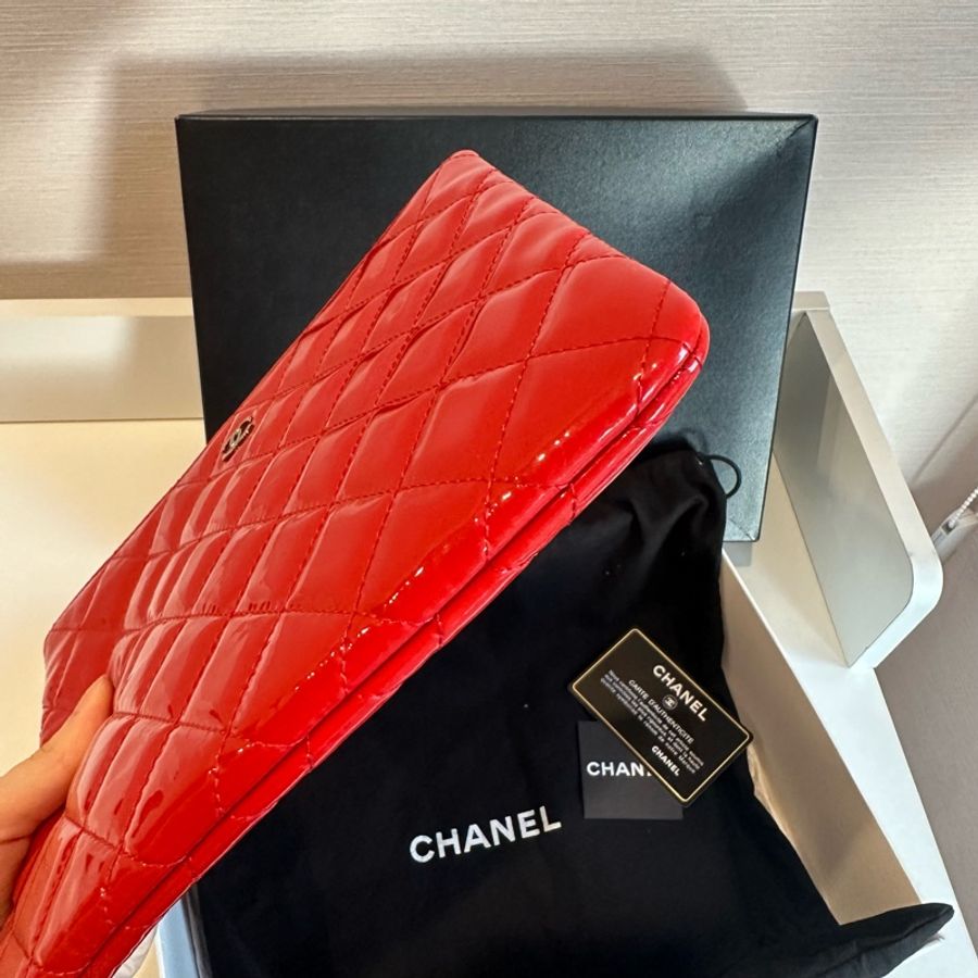 超便宜🈶️保卡❤️ 香奈兒 #紅色 #漆皮 #手拿包 #chanel (可改肩背包超便宜-7