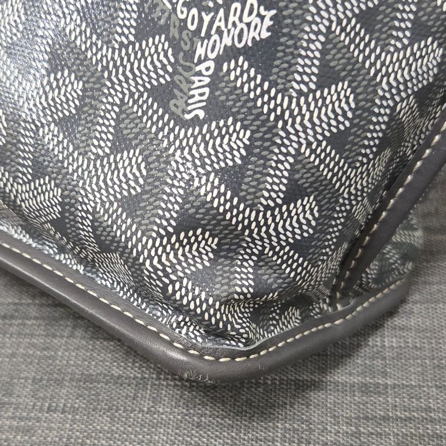 Goyard Anjou mini tote 牛皮雙面迷你 托特子母包 購物包 經典灰-28