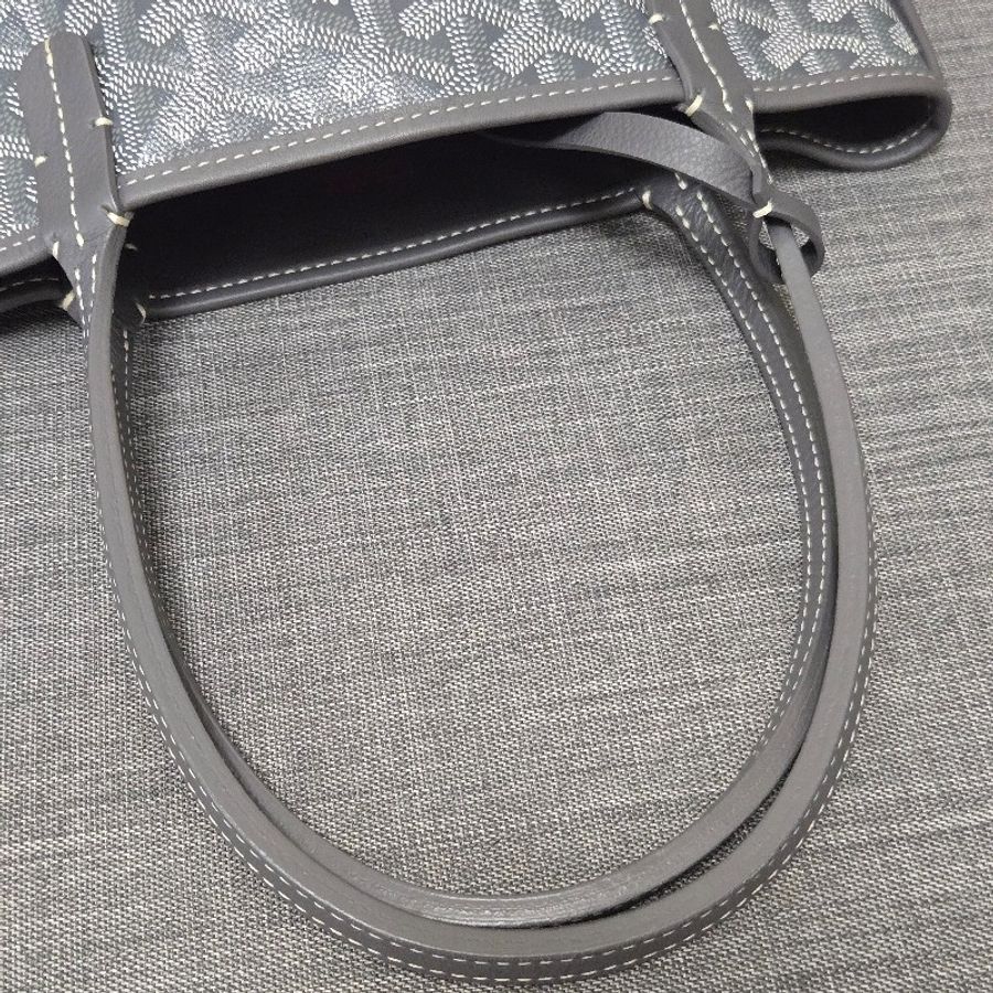 Goyard Anjou mini tote 牛皮雙面迷你 托特子母包 購物包 經典灰-44