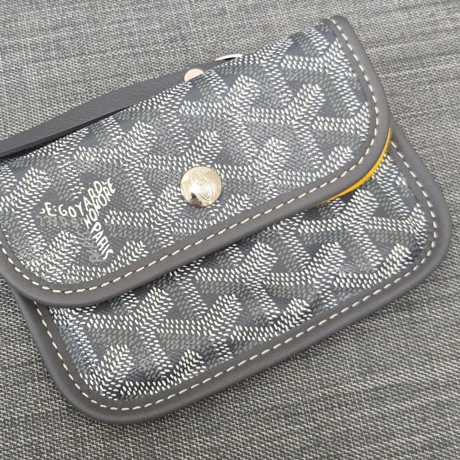 Goyard Anjou mini tote 牛皮雙面迷你 托特子母包 購物包 經典灰-53