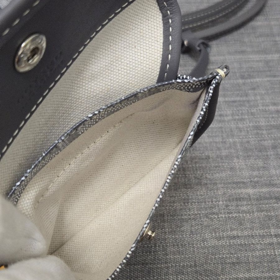 Goyard Anjou mini tote 牛皮雙面迷你 托特子母包 購物包 經典灰-63