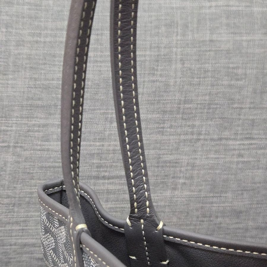 Goyard Anjou mini tote 牛皮雙面迷你 托特子母包 購物包 經典灰-23