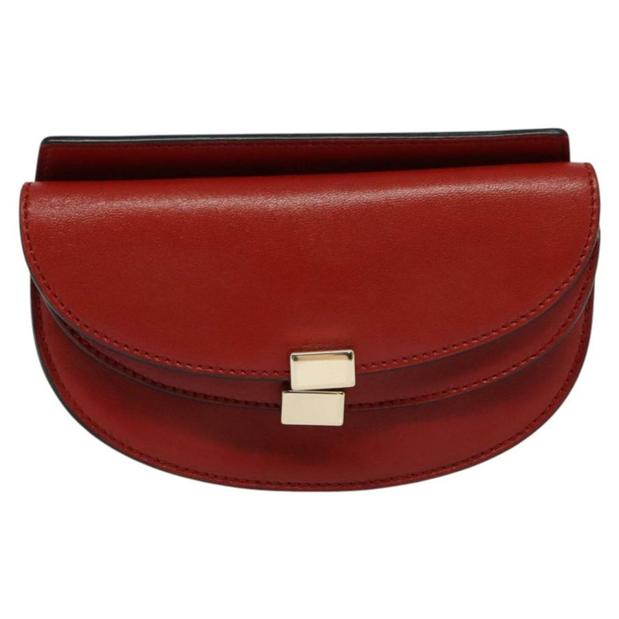 【日本直送】Chloe 鏈條 Georgia 單肩包 皮革 紅色 金色 正品 am8513-12