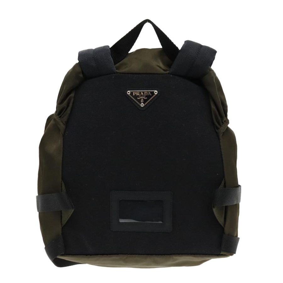 【日本直送】PRADA 雙肩包 尼龍 卡其色 銀色 正品 ep5764-1