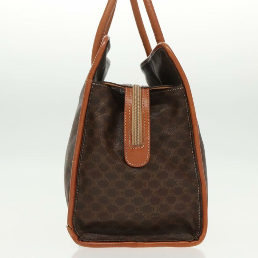 【日本直送】CELINE Macadam帆布手提包 PVC皮革 棕色 金色 正品 96231-2