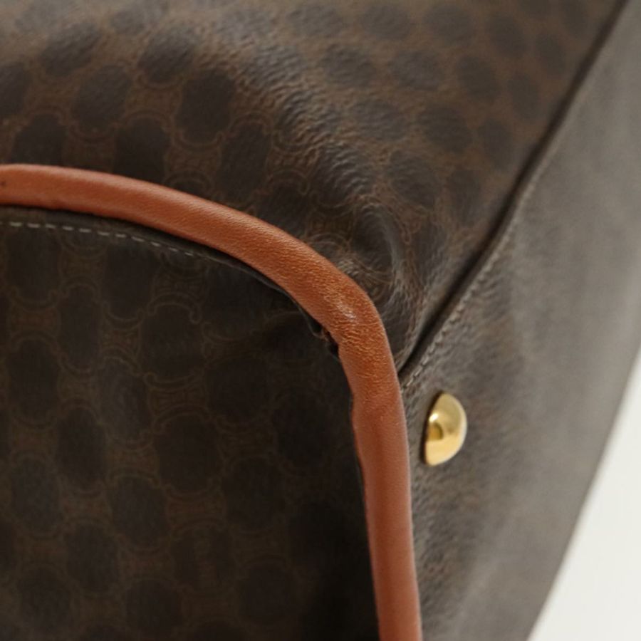 【日本直送】CELINE Macadam帆布手提包 PVC皮革 棕色 金色 正品 96231-13