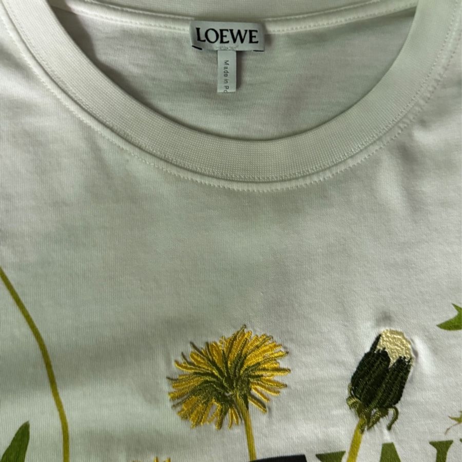 Loewe Anagram flowers T-shirt in cotton (XS)-8