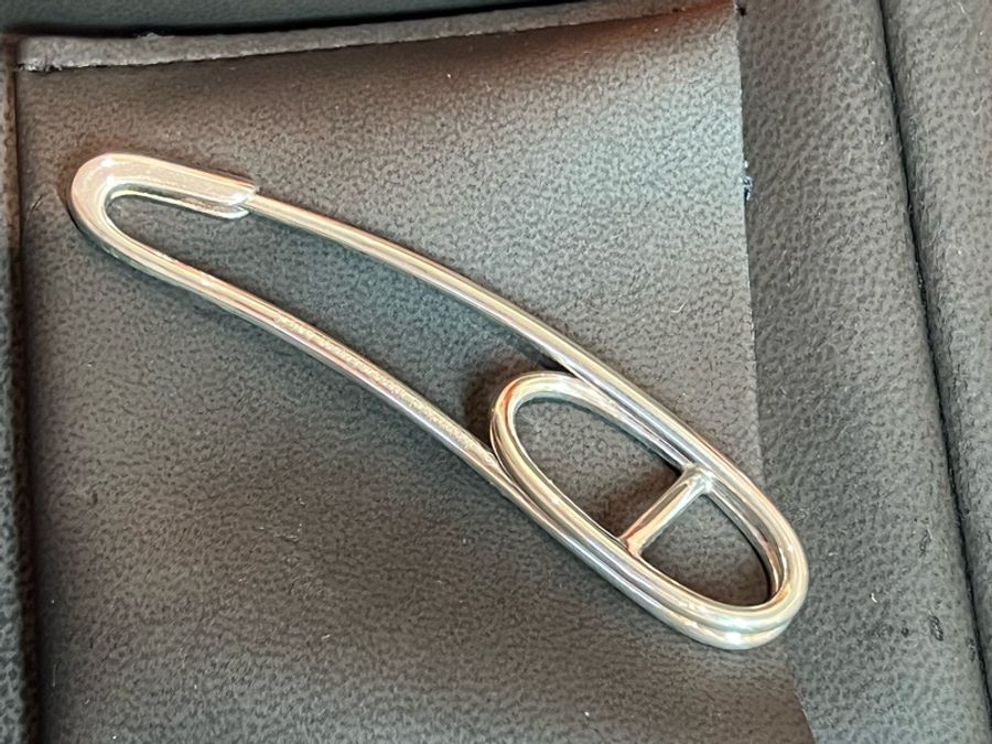 【低於5折優惠】純銀 Hermès Chaine d’Ancre Punk 別針胸針 Sterling Silver Chaine d'Ancre Punk Brooch Pin-1