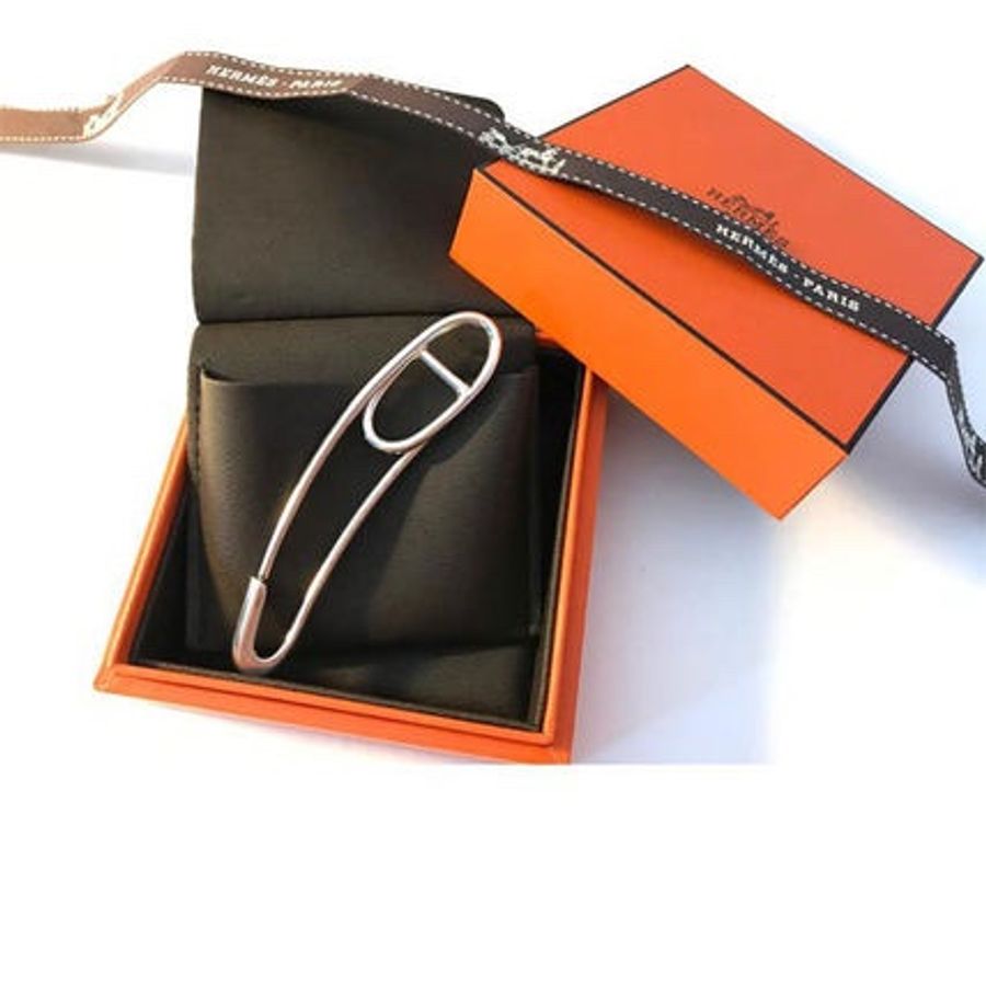 【低於5折優惠】純銀 Hermès Chaine d’Ancre Punk 別針胸針 Sterling Silver Chaine d'Ancre Punk Brooch Pin-9