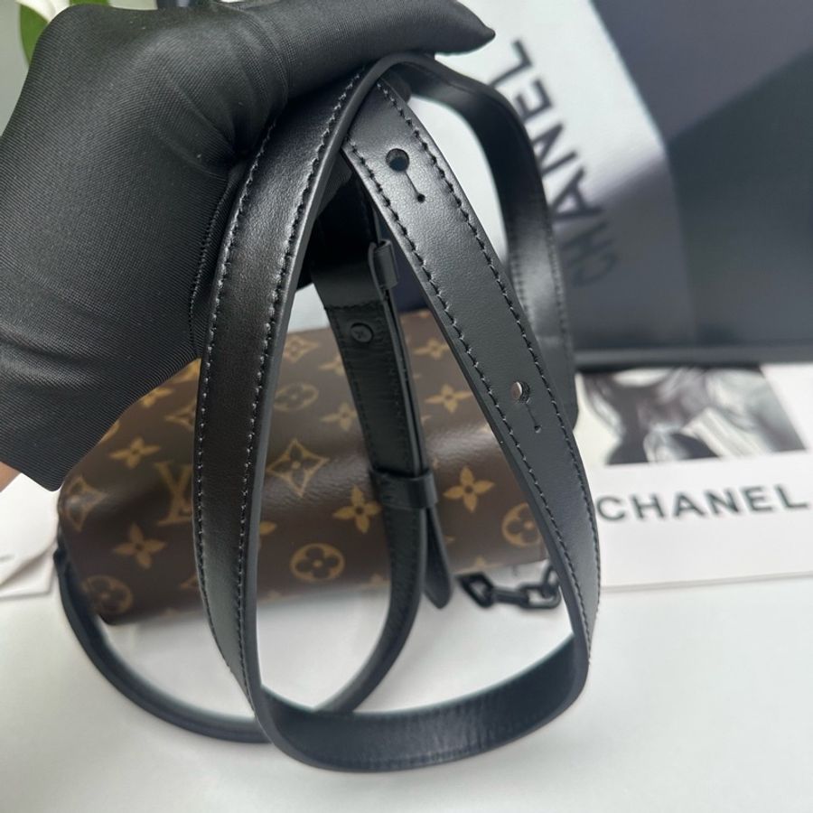 Louis Vuitton Steamer 經典老花配色 芯片款 25年有單 全套細節如圖 好價 Monogram Macassar 塗層帆布 約18 x 11 x 6.5-8