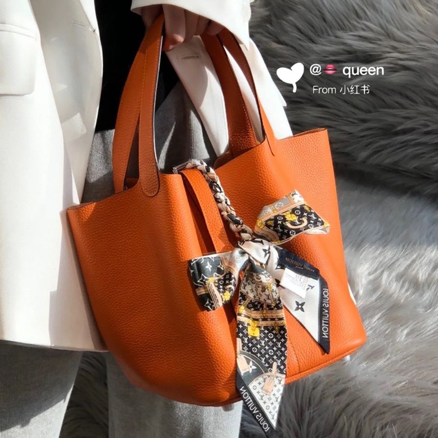 ⭐️全網最低價‼️愛馬仕橘菜籃子手提包-1