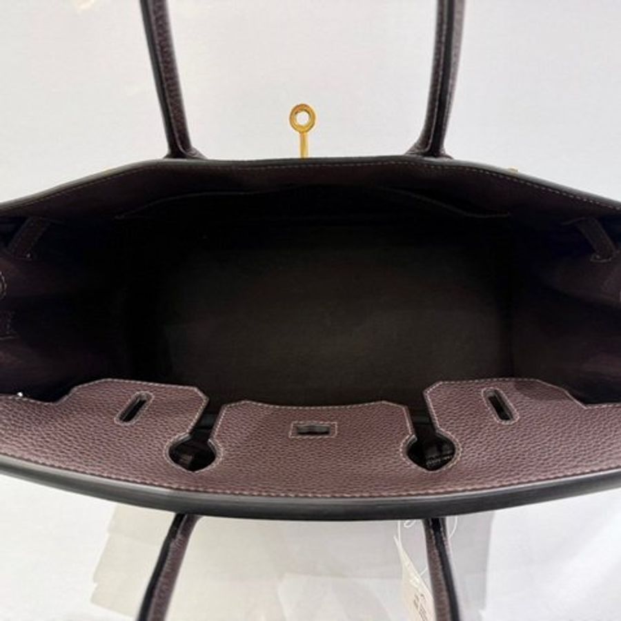 HERMES 可可色TOGO皮金釦 Birkin30-5