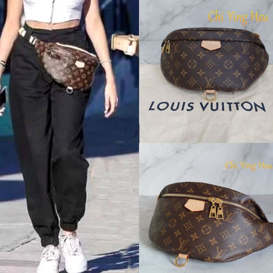 LV M43644 Bumbag🎀現品實拍 🎀 9.3成新Monogram老花字紋 腰包 斜背包 胸口包-18